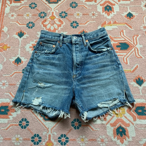 AGOLDE Dee Super High Rise Short in Ricochet - Picture 10 of 13